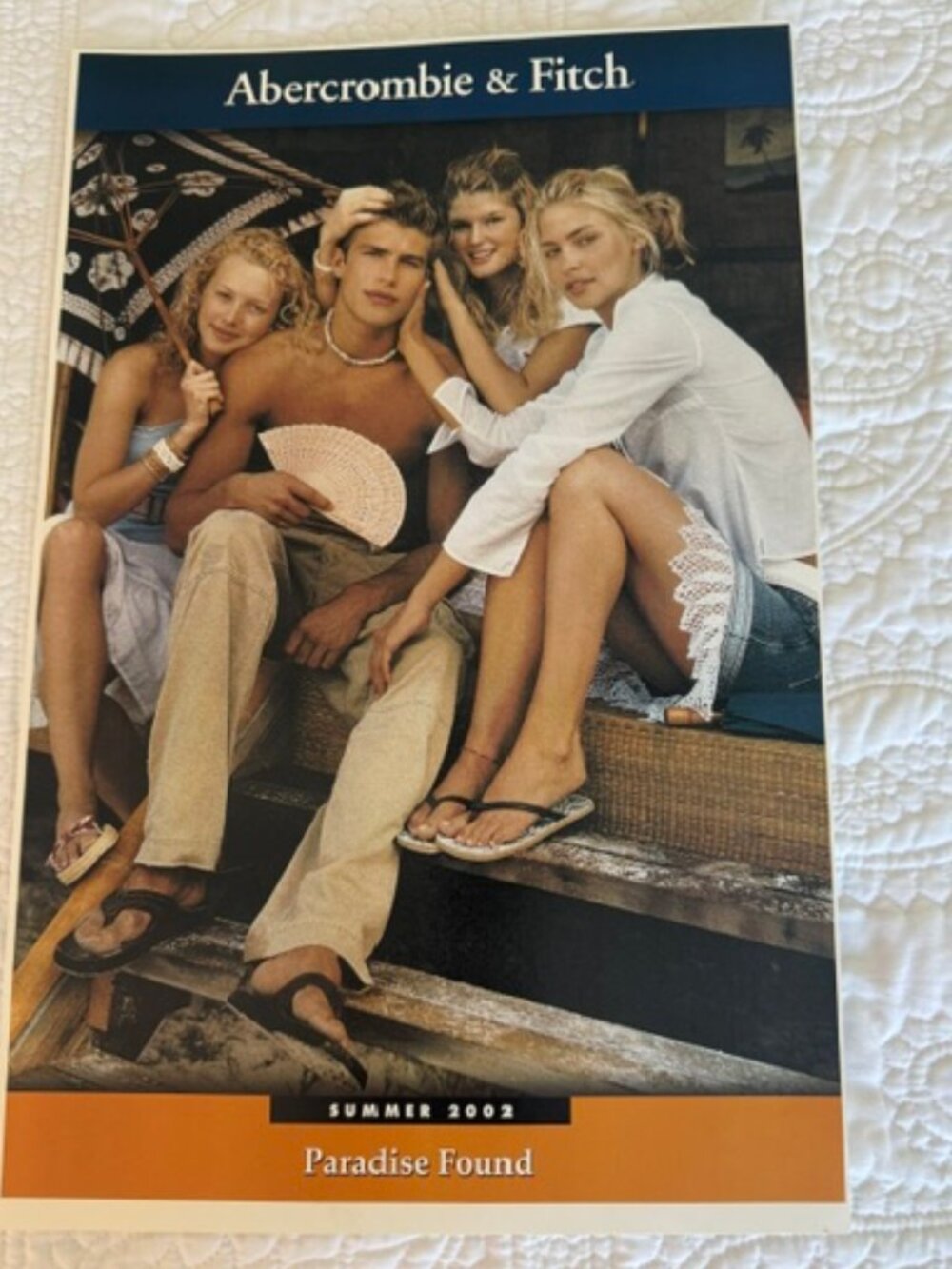 abercrombie & fitch paradise found summer 2002 poster